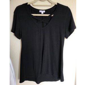 Socialite Criss-Cross Tee
